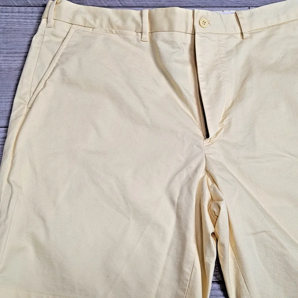 ⛳Polo Ralph Lauren Performance Golf Shorts Mens 38x9 Yellow Stretch Tailored Fit